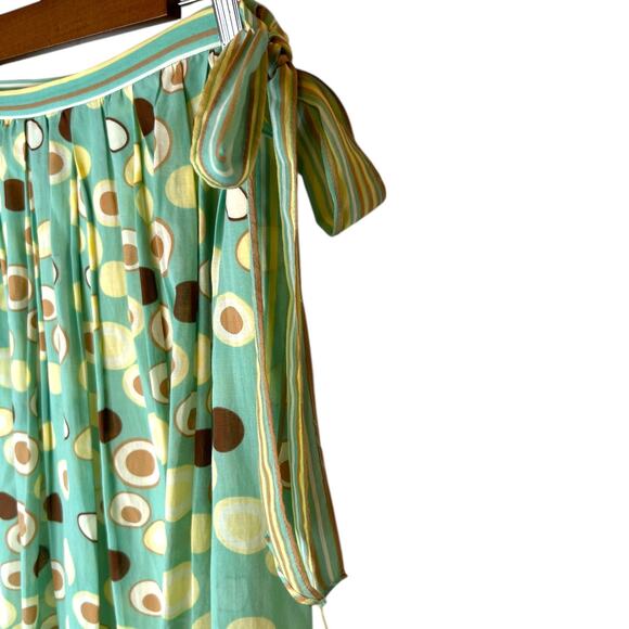 Max Studio Polka Dot Skirt Silk Cotton Blend Retro Inspired Women's Small - Picture 2 of 12